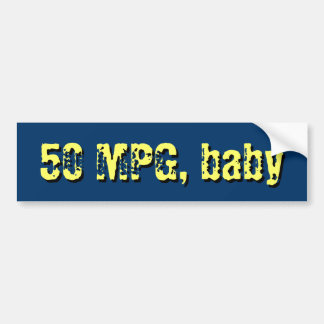 Adesivo Para Carro 50 MPG, bebê