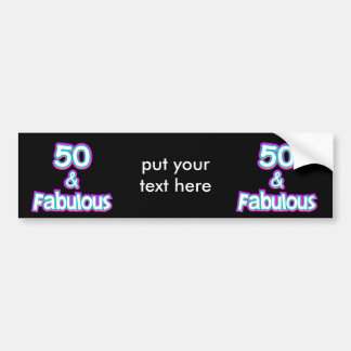 Adesivo Para Carro 50 & presentes de aniversário fabulosos