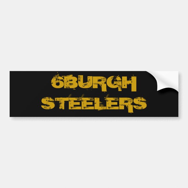 ADESIVO PARA CARRO 6BURGH STEELERS (Frente)