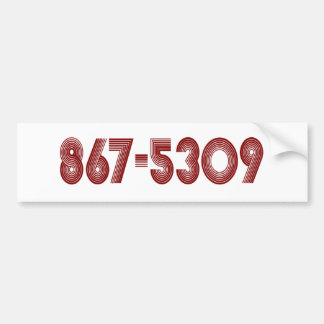 ADESIVO PARA CARRO 867-5309