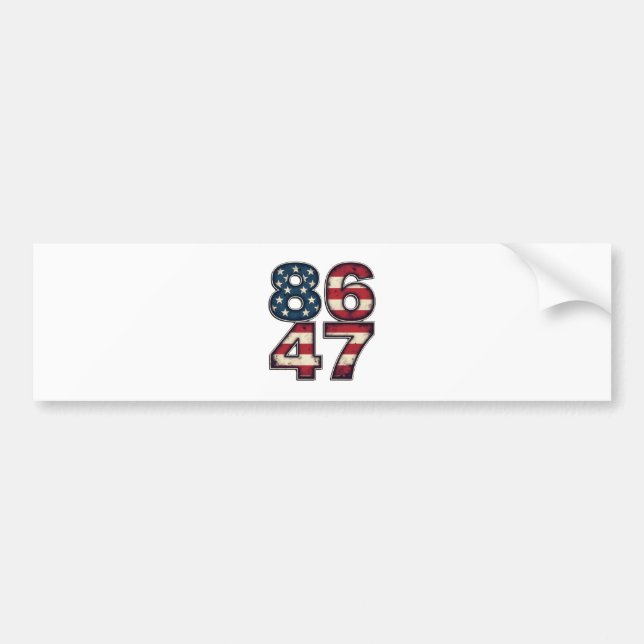 Adesivo Para Carro 86 47 Orgulho Maga Trump Presidente Dia da Inaugur (Frente)