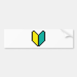 Adesivo Para Carro 8 Bits Pixel Wakaba / Marca Shoshinsha