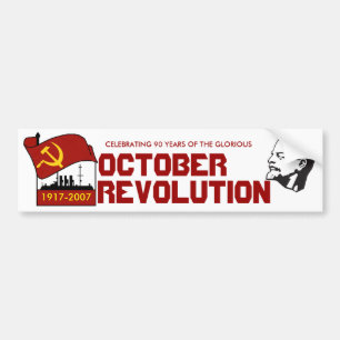 ADESIVO PARA CARRO 90 ANOS DE REVOLUÇÃO DE OUTUBRO
