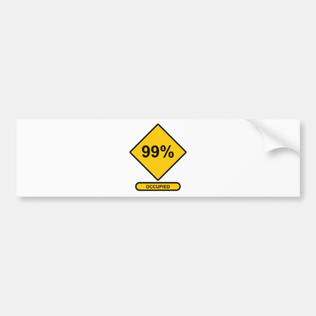 Adesivo Para Carro 99% Ocupados (Frente)