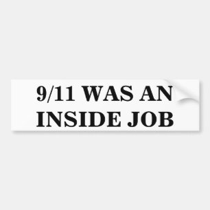 ADESIVO PARA CARRO 9/11 ERA UM TRABALHO INTERNO
