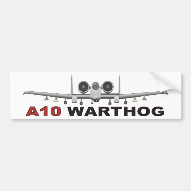 Adesivo Para Carro A10 raio II o Warthog (Frente)