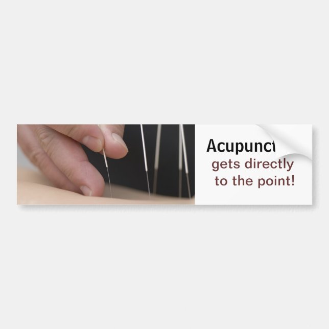 Adesivo Para Carro A acupunctura obtem ao ponto! (Frente)
