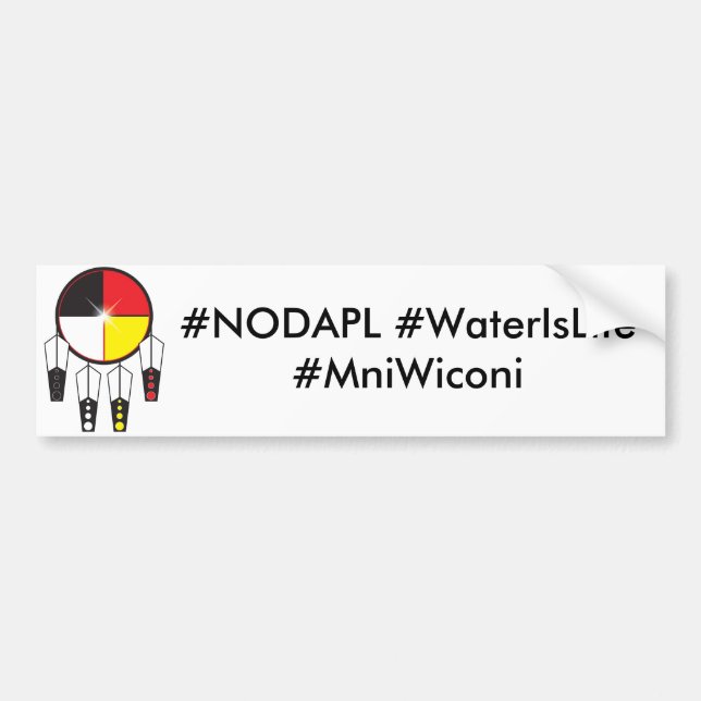 Adesivo Para Carro A água é etiqueta abundante da vida (Frente)
