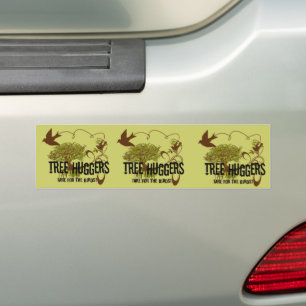 Adesivo Para Carro A árvore Huggers é para os pássaros