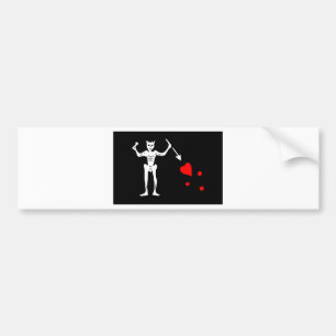 Adesivo Para Carro A bandeira de pirata Edward de Blackbeard ensina