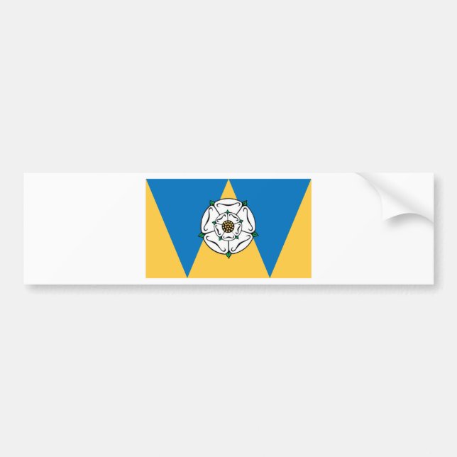 Adesivo Para Carro A bandeira do oeste - yorkshire do condado (Frente)