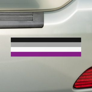 Adesivo Para Carro A bandeira do orgulho assexuado de SlipperyJoe enf