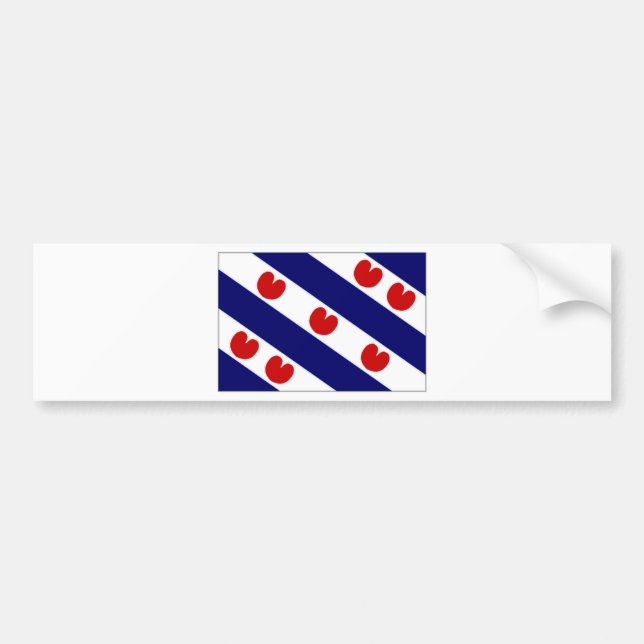 Adesivo Para Carro A bandeira holandesa de Friesland (Frente)