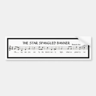 Adesivo Para Carro A bandeira star spangled com beira