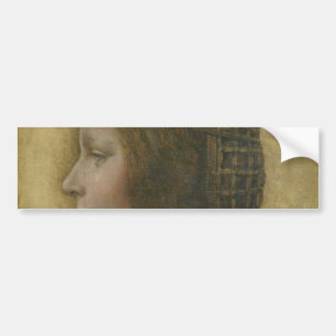 Adesivo Para Carro A bela princesa (por Leonardo da Vinci)
