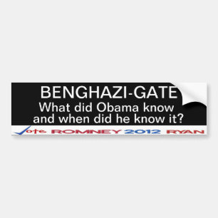 Adesivo Para Carro A Benghazi-Porta o que fez Obama sabe? Etiqueta