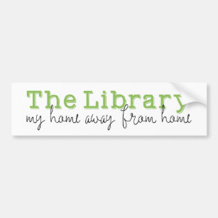 Adesivo Para Carro A biblioteca: Minha casa afastada