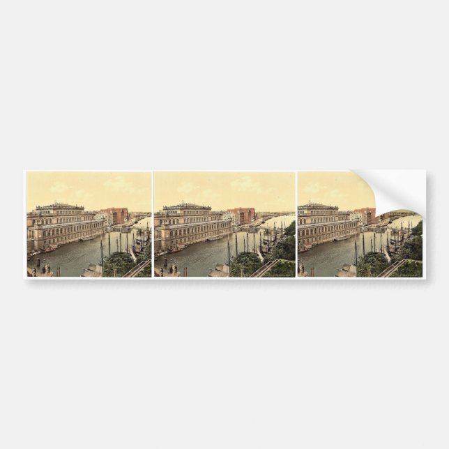 Adesivo Para Carro A bolsa e o porto, Konigsberg, Prússia do leste, G (Frente)