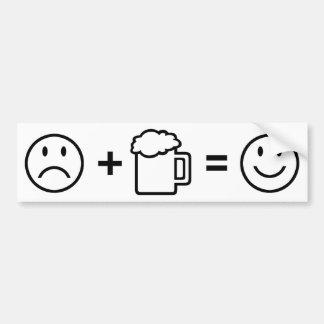 Adesivo Para Carro A cerveja faz-me feliz!