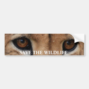Adesivo Para Carro A chita Eyes1, SALVAR os ANIMAIS SELVAGENS