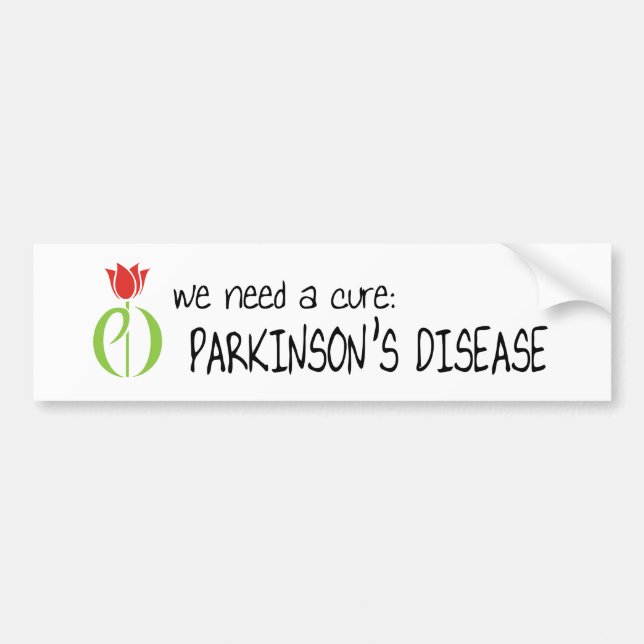 Adesivo Para Carro a doença de Parkinson, doença dos parkinsons, (Frente)