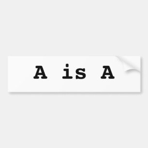 Adesivo Para Carro A é A = a lei da identidade