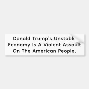 Adesivo Para Carro A Economia de Trump Magoa a América Hankamer Artju
