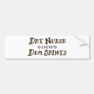Adesivo Para Carro A enfermeira de Dat ama santos do Dem