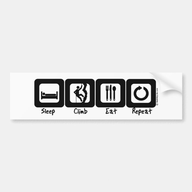 Adesivo Para Carro A escalada do sono come a repetição (Frente)