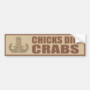 Adesivo Para Carro A escavação dos pintinhos Crabs o autocolante no