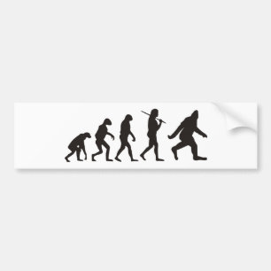 Adesivo Para Carro A Evolução Do Pé Grande