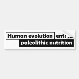 Adesivo Para Carro A evolução humana envolve a nutrição paleolítica