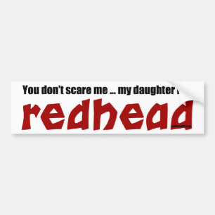 Adesivo Para Carro A filha é um Redhead