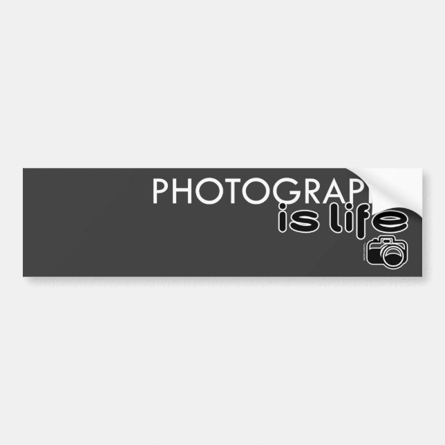 Adesivo Para Carro A fotografia é vida (Frente)