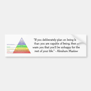Adesivo Para Carro A hierarquia de Maslow das necessidades