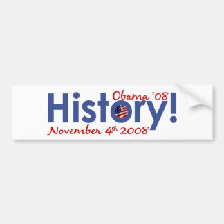 Adesivo Para Carro A história Obama ganha 2008
