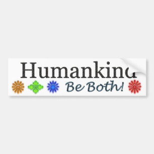 Adesivo Para Carro A humanidade, seja ambos