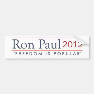 Adesivo Para Carro A liberdade 2012 de Ron Paul é popular
