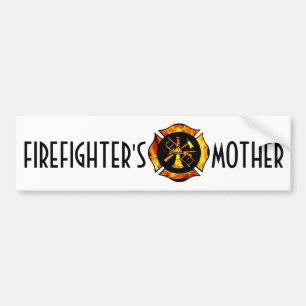 Adesivo Para Carro A mãe Bumpersticker do sapador-bombeiro