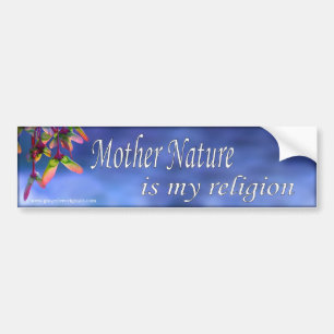 Adesivo Para Carro A mãe Natureza é meu autocolante no vidro trasei