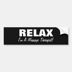 Adesivo Para Carro A massagem relaxa (customizável)