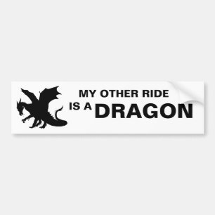 ADESIVO PARA CARRO A MINHA OUTRA CARA É UM DRAGÃO