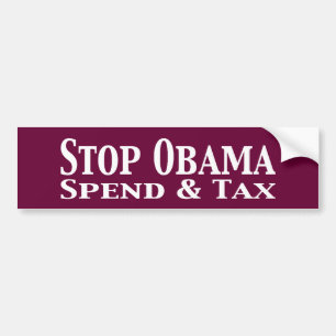 Adesivo Para Carro A parada Obama gasta e taxa