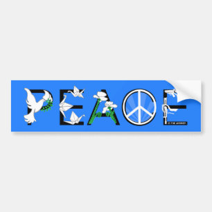 Adesivo Para Carro A PAZ é a resposta