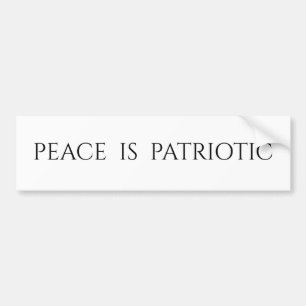 Adesivo Para Carro A paz é Patriótica