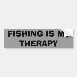Adesivo Para Carro A pesca é minha terapia
