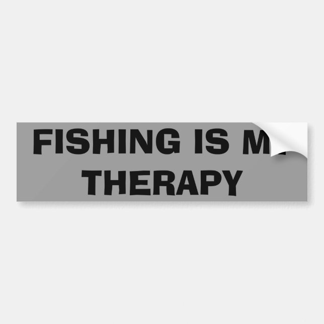 Adesivo Para Carro A pesca é minha terapia (Frente)