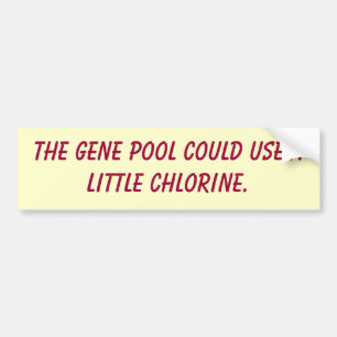 Adesivo Para Carro A piscina de gene poderia usar pouco cloro
