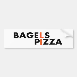 Adesivo Para Carro A pizza e os Bagels de Long Island são o melhor