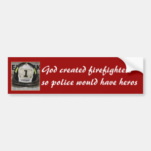 Adesivo Para Carro A polícia criada deus do firefightersso teria